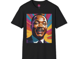 Inspirational Martin Luther King Jr. Celebrate Equality & Hope – Black Graphic Tee