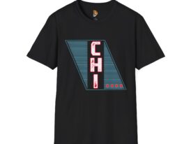 Retro Chicago Graphic – Black Graphic Tee