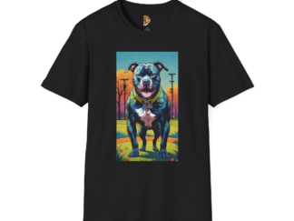 Vibrant Pit Bull Graphic Unisex T-Shirt - Perfect for Dog Lovers