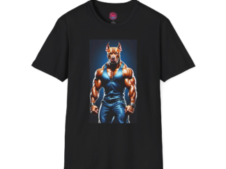 Muscle Dog Graphic Unisex Softstyle T-Shirt - Bold & Unique Design