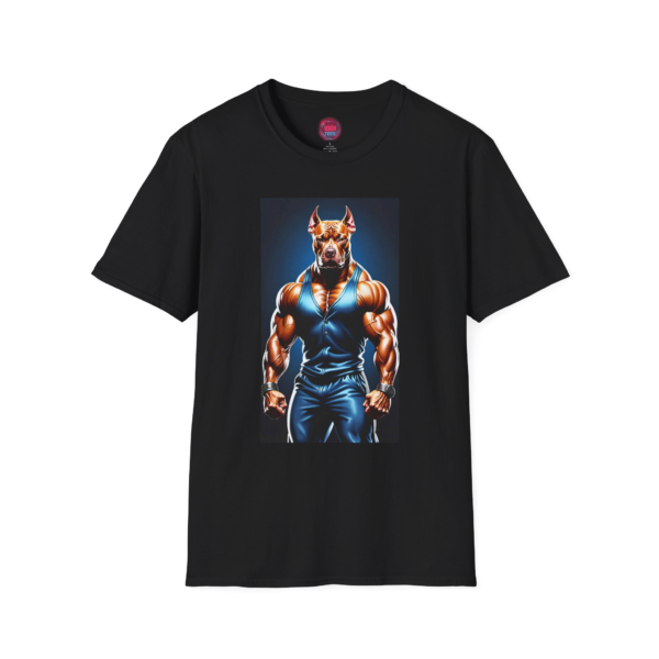 Muscle Dog Graphic Unisex Softstyle T-Shirt - Bold & Unique Design
