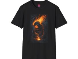 Welding Enthusiast T-Shirt | with Fiery Design – Black Graphic Tee
