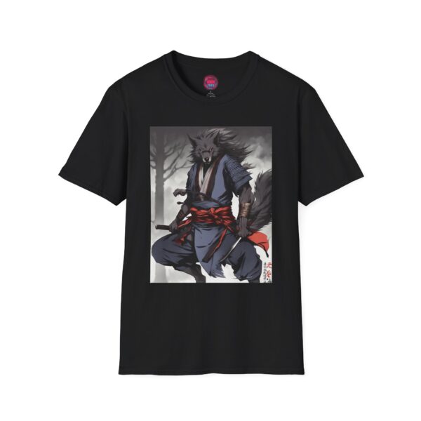 Wolf Samurai Graphic Unisex Softstyle T-Shirt - Anime Inspired