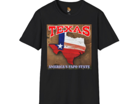 Texas Pride America's Fafo State Design – Black Graphic Tee