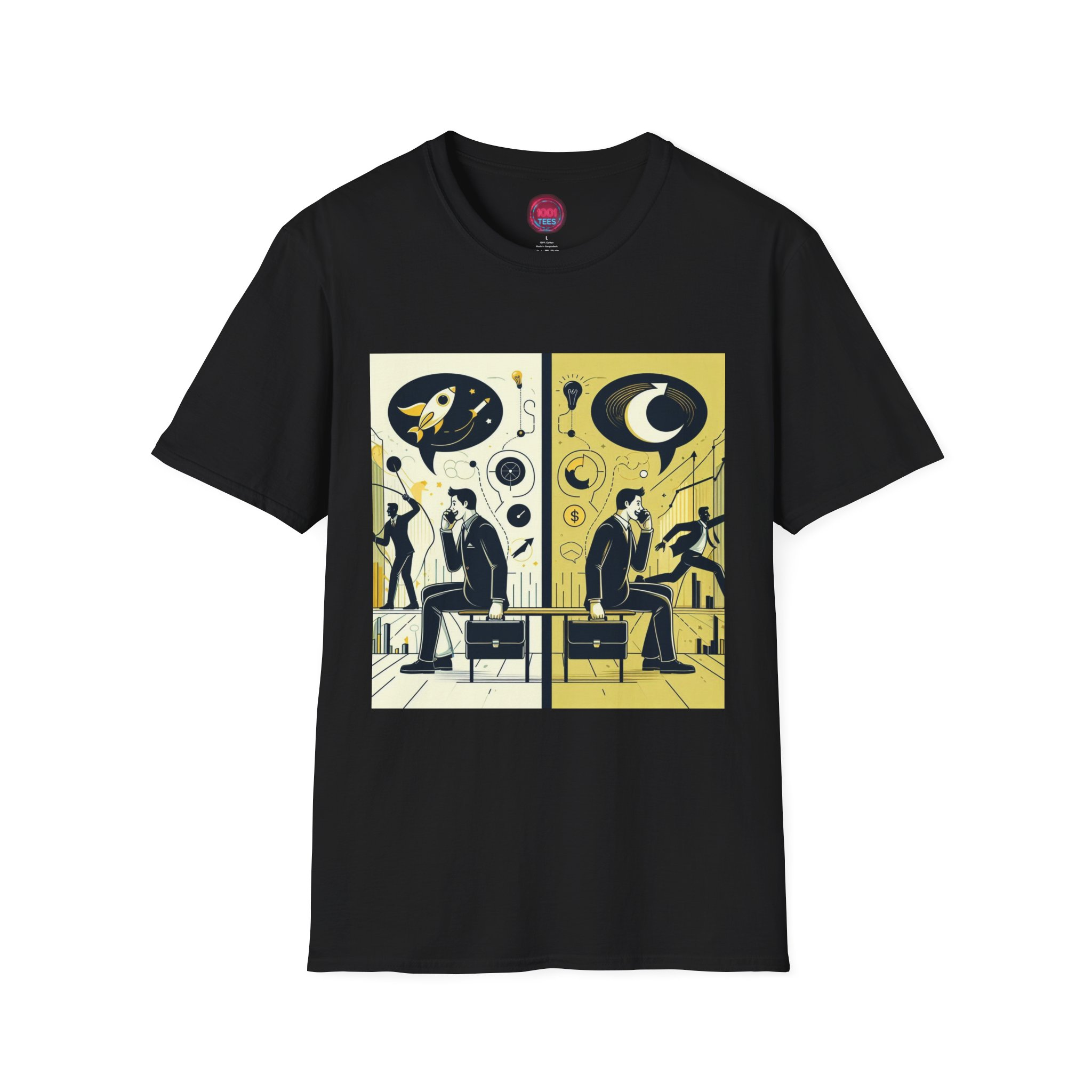 Unisex Softstyle T-Shirt - Cosmic Journey Graphic Tee for Space Enthusiasts
