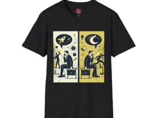 Unisex Softstyle T-Shirt - Cosmic Journey Graphic Tee for Space Enthusiasts