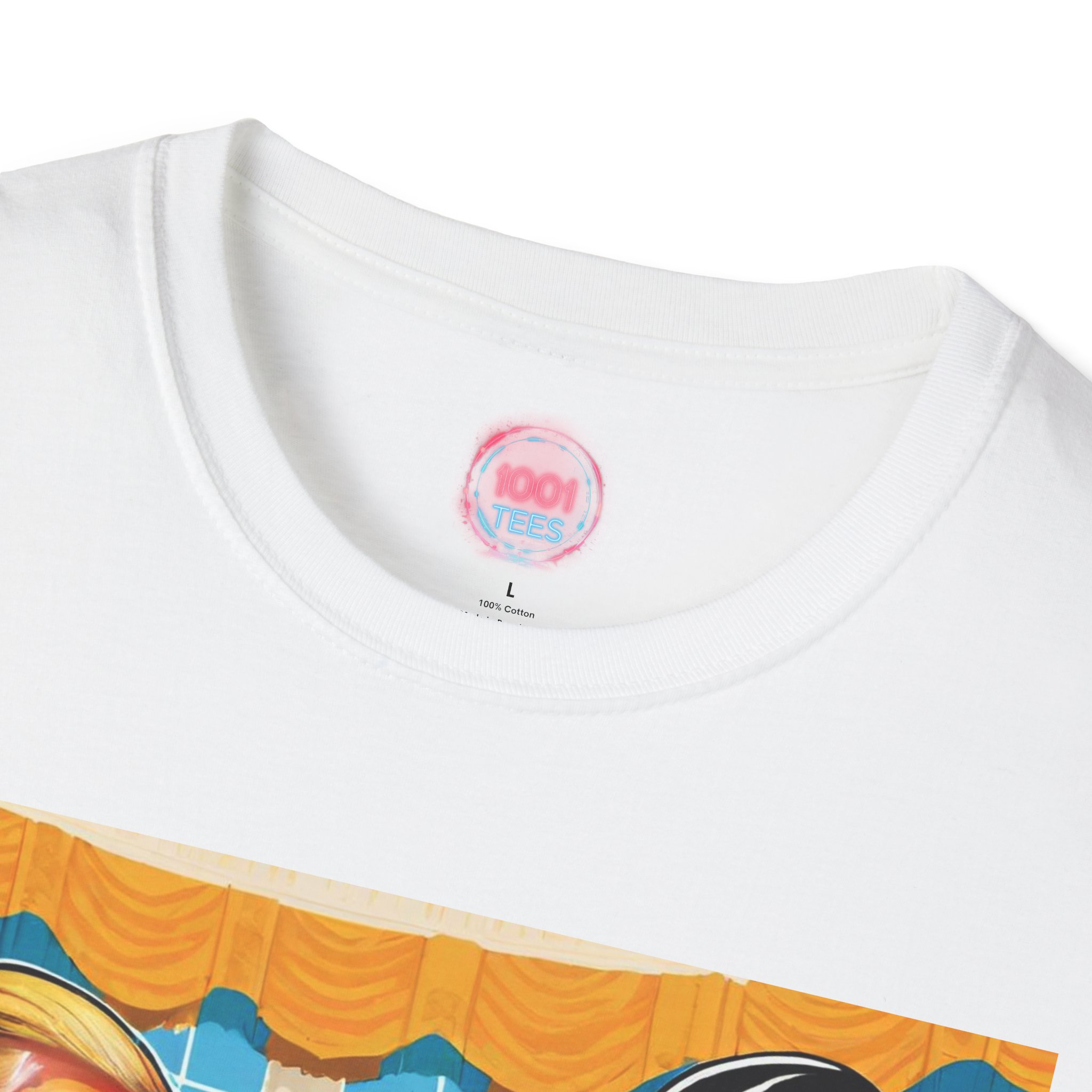 Superhero Politician T-Shirt | Unisex Softstyle Tee for Political Enthusiasts - Image 3