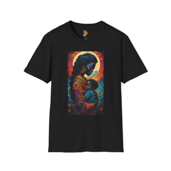 Emotional Motherhood T-Shirt - Unisex Softstyle with Colorful Artwork