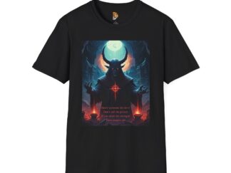 The Conjuring  'Don't Summon the Devil' T-Shirt - Graphic Tee for Metal Fans and Dark Fantasy Enthusiasts