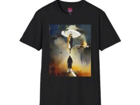Whimsical Art-Inspired – Black Graphic Tee