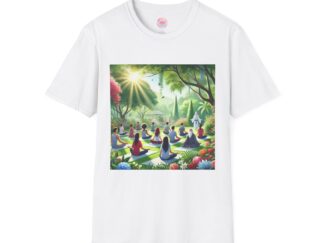 Serene Meditation Unisex Softstyle T-Shirt - Perfect for Mindfulness and Yoga Enthusiasts