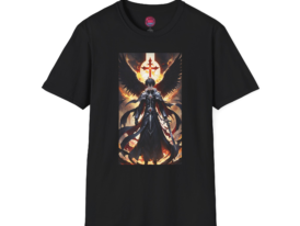 Dark Angel Gothic Fantasy Art Tee for Casual Wear – Black Graphic Tee