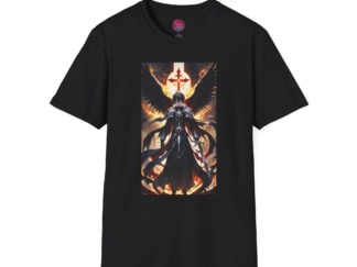 Dark Angel Unisex Softstyle T-Shirt - Gothic Fantasy Art Tee for Casual Wear
