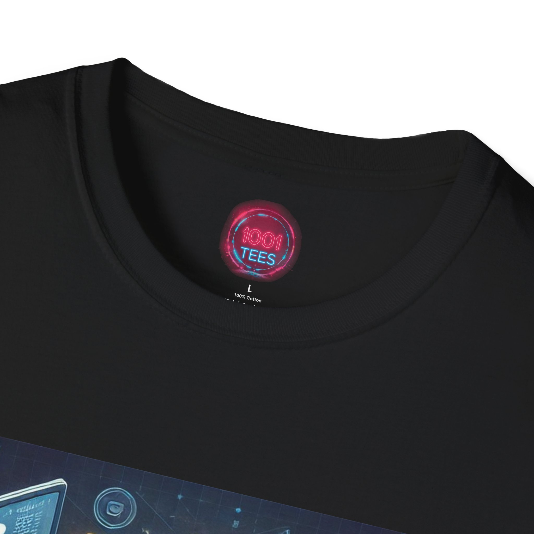 Cryptocurrency Unisex Softstyle T-Shirt – Bitcoin Design Graphic Tee - Image 7