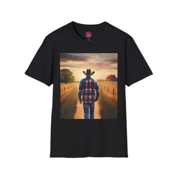 Rustic Cowboy Sunset Unisex Softstyle T-Shirt