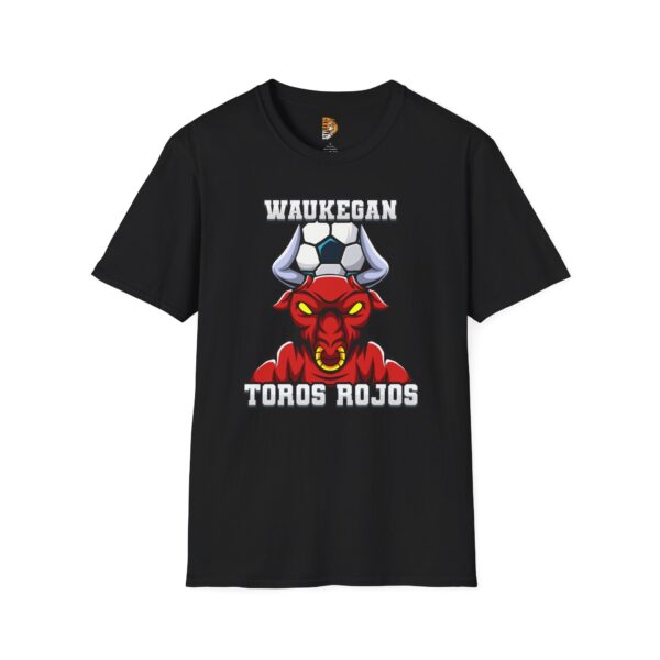 Waukegan Toros Rojos Soccer T-Shirt | Unisex Softstyle Tee for Fans