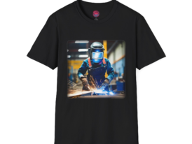 Welder Graphic – Black Graphic Tee