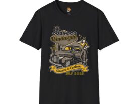Waukegan Classics and Customs Car Event T-Shirt – Black Graphic Tee