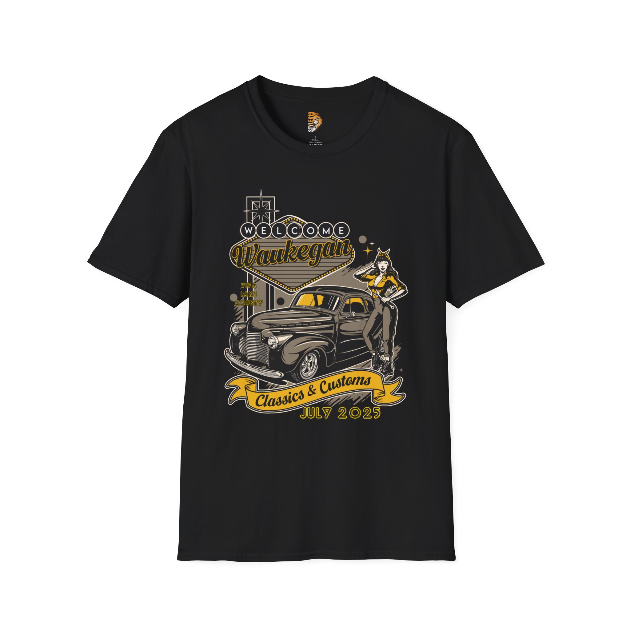 Waukegan Classics and Customs Car Event T-Shirt