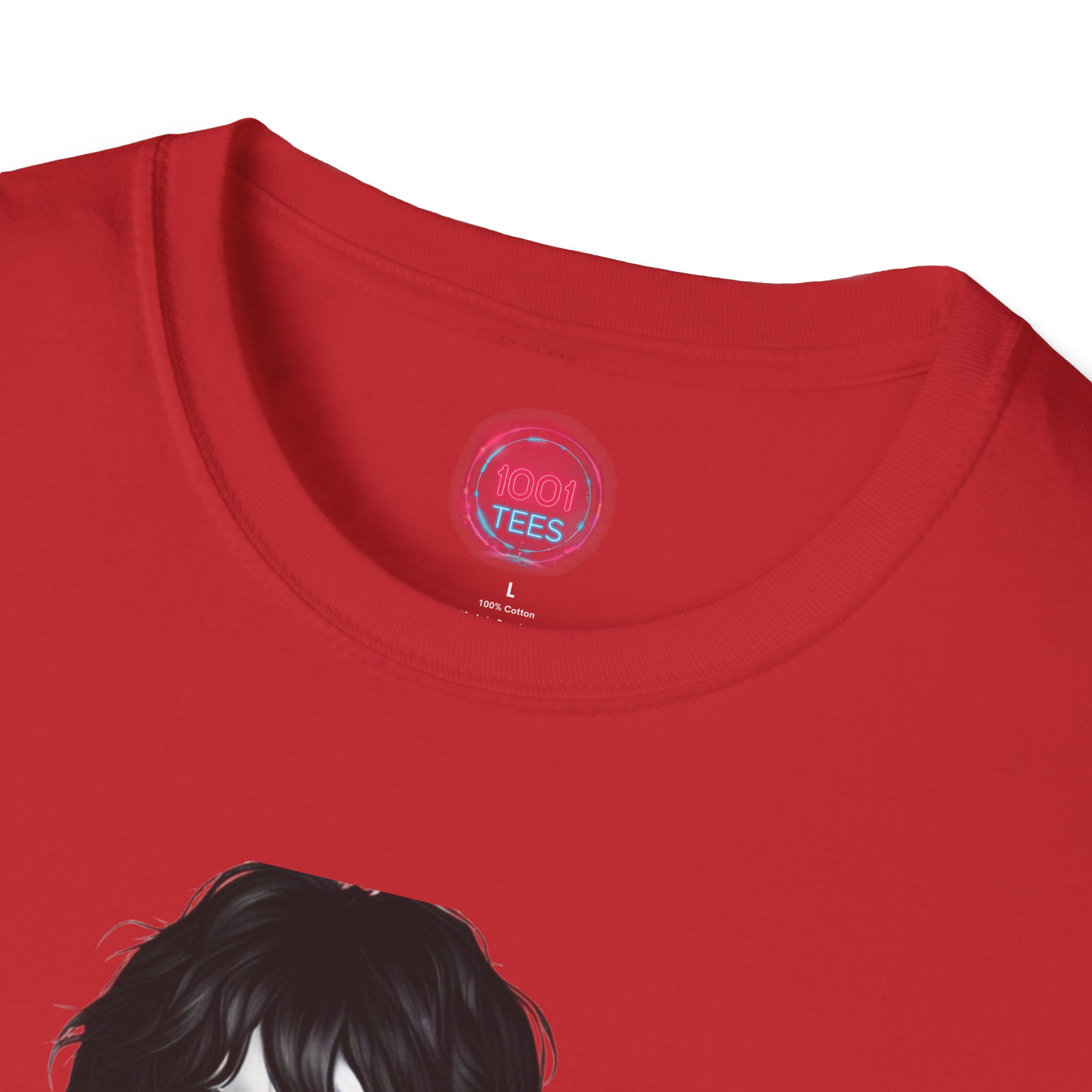 Rock Star Unisex Softstyle T-Shirt - Artistic Design with Color Splash - Image 19