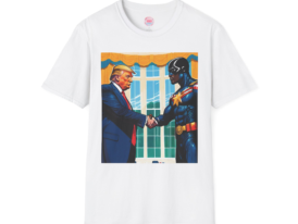 Superhero Politician T-Shirt | Tee for Political Enthusiasts – Black Graphic Tee