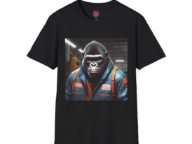 Cool Gorilla Graphic – Black Graphic Tee