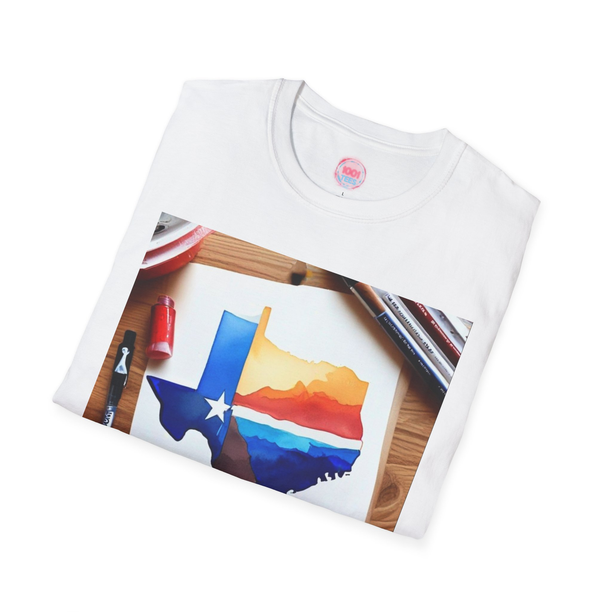 Texas Sunset Unisex Softstyle T-Shirt - Vibrant State Pride Tee - Image 4