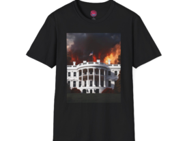 Distressed White House Graphic T-Shirt - Tee – Black Graphic Tee