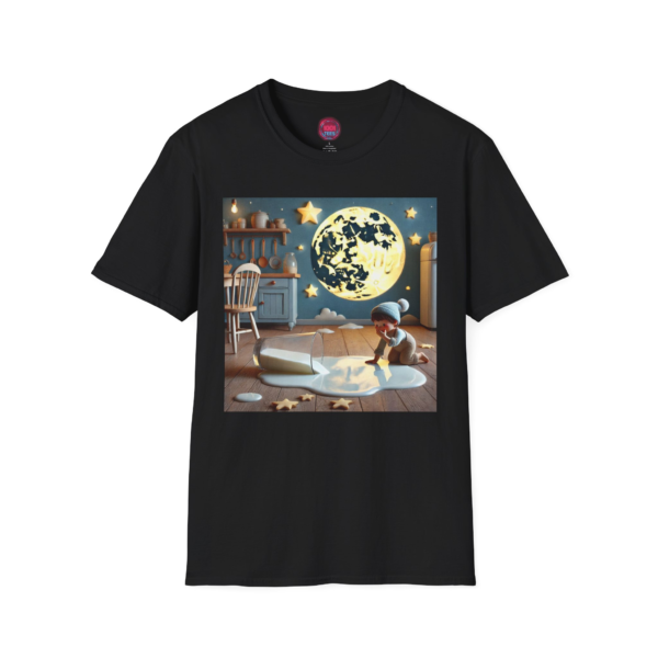 Dreamy Night Sky Unisex Softstyle T-Shirt - Perfect for Cozy Nights and Stargazing