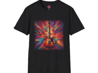 Colorful Electric Guitar T-Shirt - Perfect for Music Lovers and Festivals
