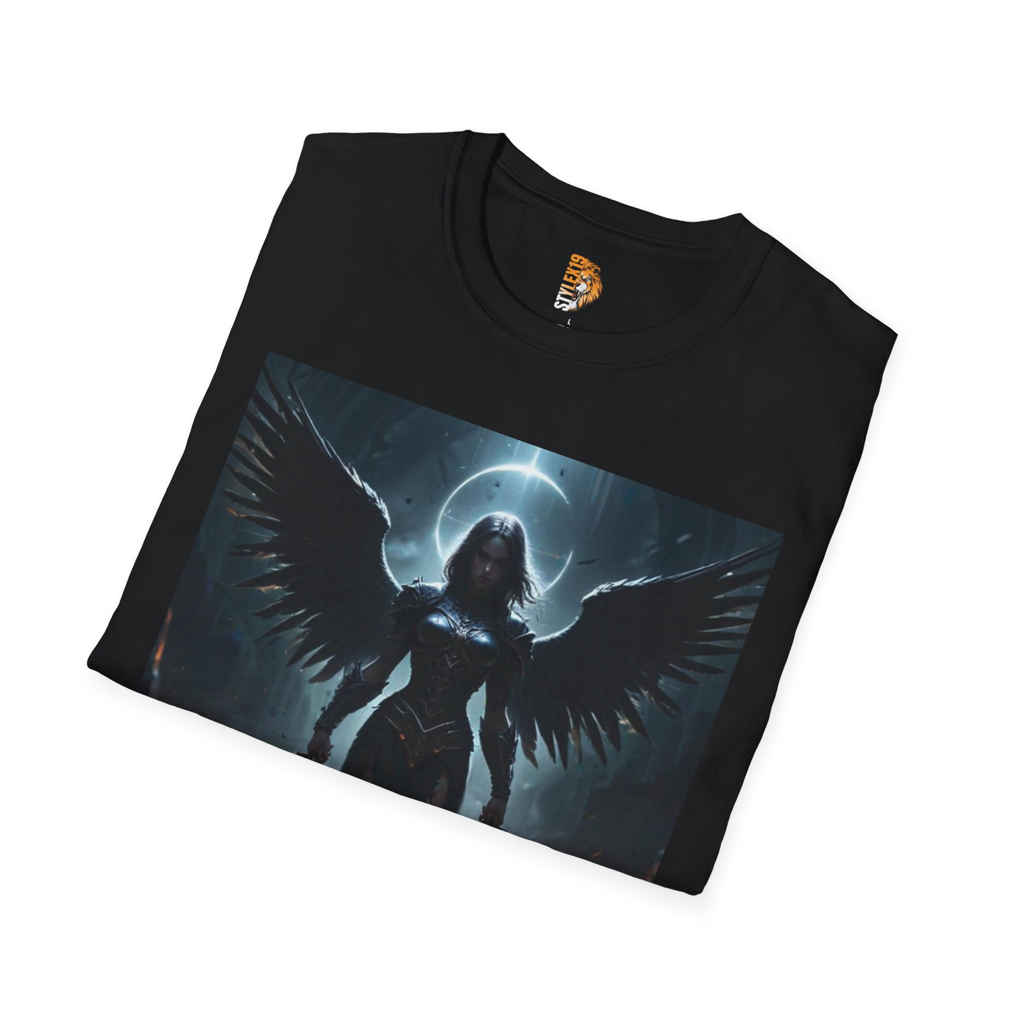 Unisex Softstyle T-Shirt - Fierce Angel Graphic Tee - Image 4