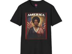 Empowering America Graphic T-Shirt – Black Graphic Tee