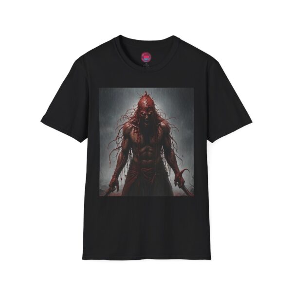 Unisex Softstyle T-Shirt - Dark Warrior Graphic Tee for Horror Fans