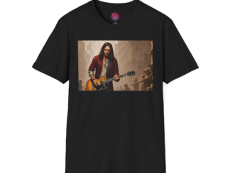 Guitar Hero Graphic T-Shirt - Unisex Softstyle Tee for Music Lovers