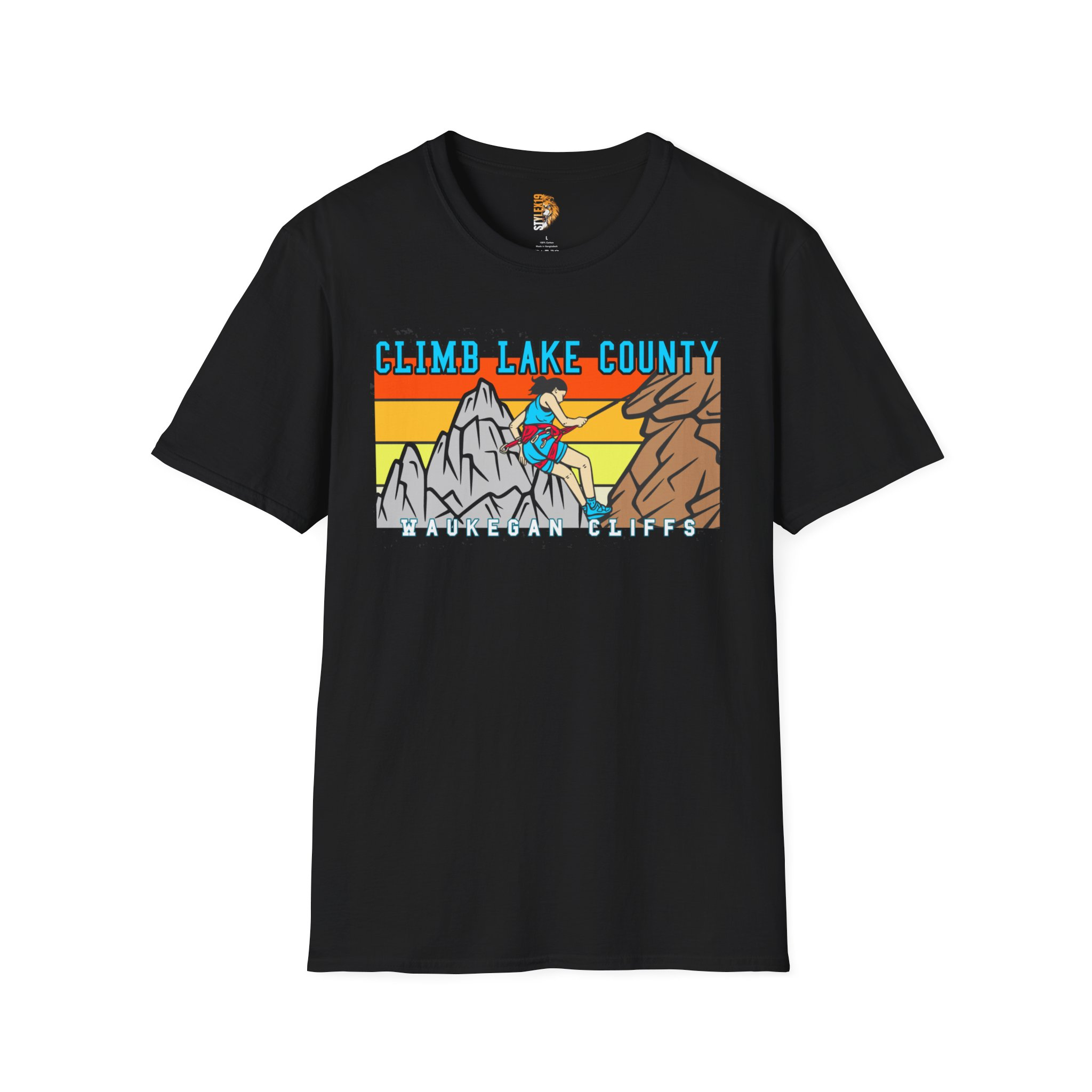 Climb Lake County - Waukegan Cliffs - Adventure T-Shirt