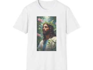 Serene Jesus Graphic Unisex Softstyle T-Shirt
