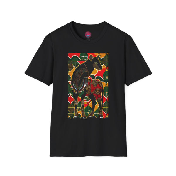 African-Inspired Unisex Softstyle T-Shirt with Vibrant Animal Design