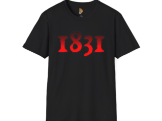 1831 Graphic T-Shirt - Softstyle Unisex Black Tee