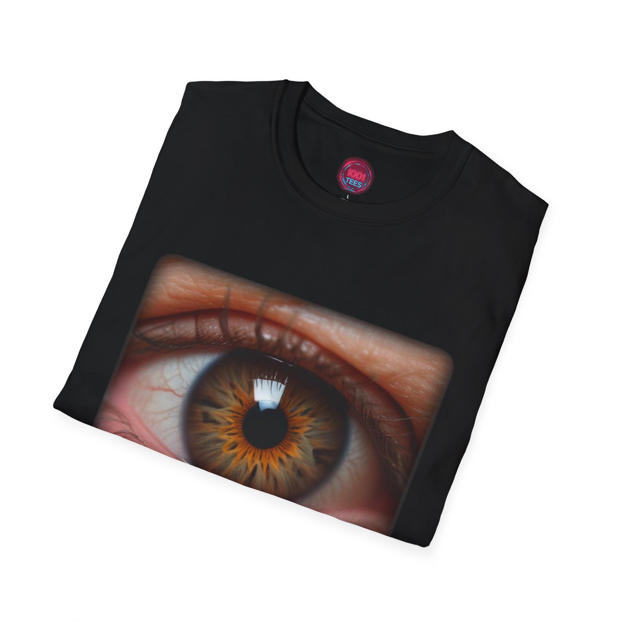 Eyelight Unisex Softstyle T-Shirt - Artistic Eye Design - Image 4