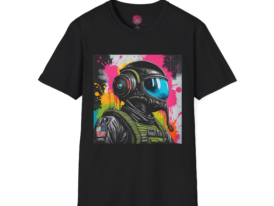 Retro Astronaut Graphic T-Shirt - Wear – Black Graphic Tee