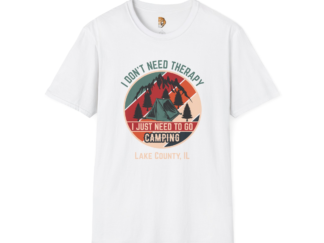 Camping Therapy Unisex Softstyle T-Shirt | Adventure & Nature Lover Tee
