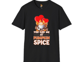 Fall Vibes Pumpkin Spice – Black Graphic Tee