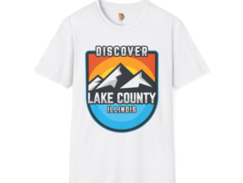 Discover Lake County Adventure Awaits – Black Graphic Tee