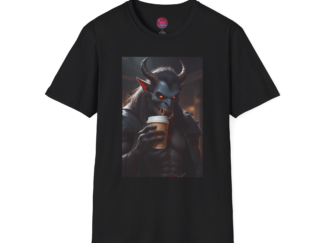 Gothic Demon Coffee Unisex Softstyle T-Shirt