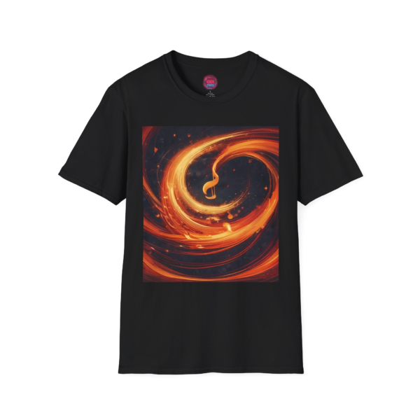 Unisex Softstyle T-Shirt - Fiery Abstract Design for Creative Souls