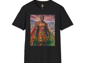 The Just Us League Superhero-Inspired Unisex Softstyle T-Shirt | Bold Comic Art