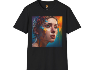 Artistic Emotion Unisex Softstyle T-Shirt with Colorful Design