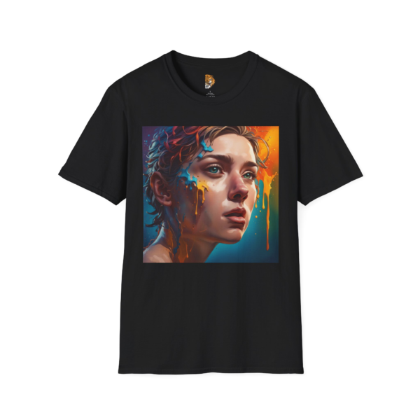 Artistic Emotion Unisex Softstyle T-Shirt with Colorful Design