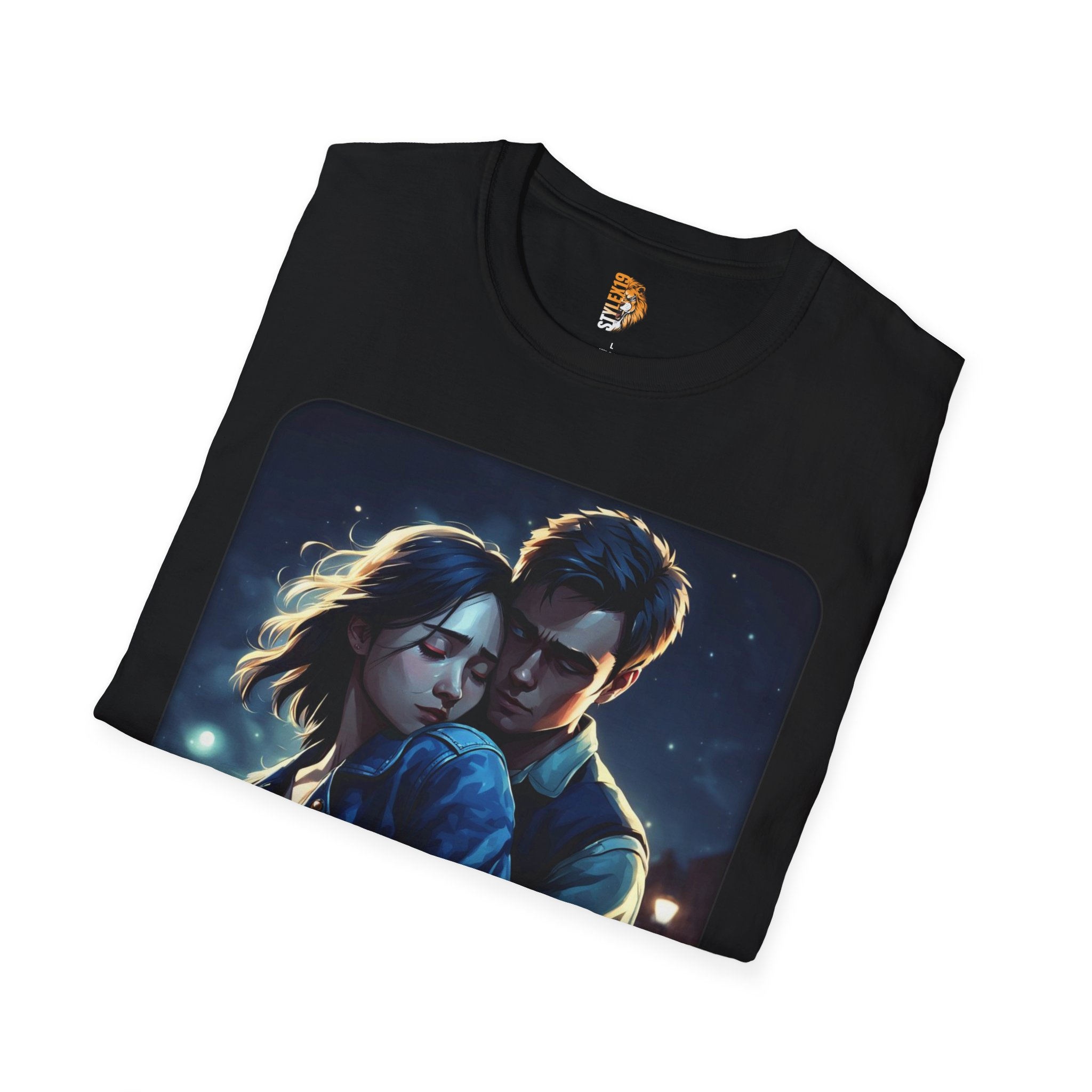 Romantic Graphic T-Shirt for Couples - Softstyle Unisex Tee - Image 4