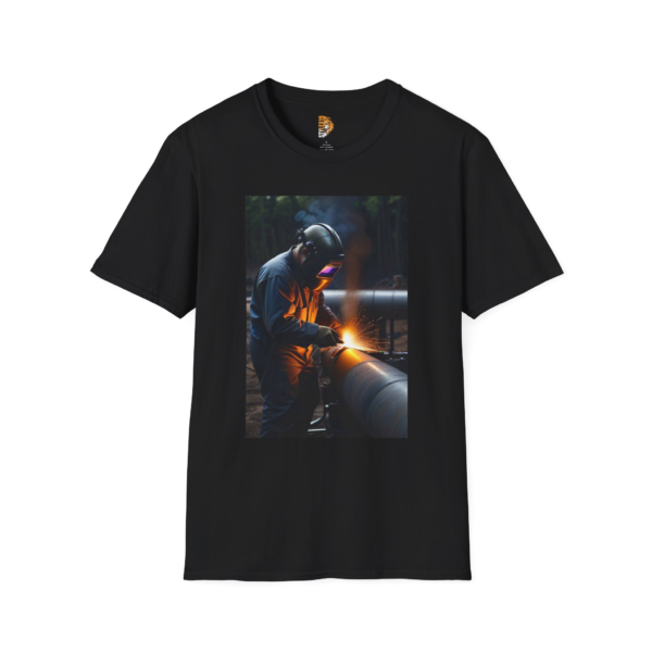 Welding Art Unisex Softstyle T-Shirt – Perfect for Craft Lovers